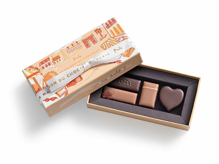 「ボンジュール パリ」ギフトボックス4粒入り。