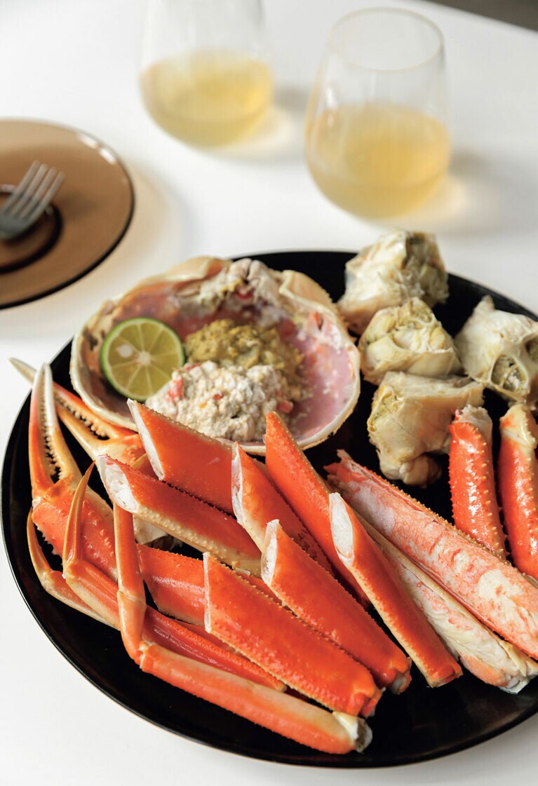 越前がに（浜ゆで）1パイ600g前後 時価（前年度相場11～1月30,000円、2～3月20,000円）／「TSUTOYA」生商