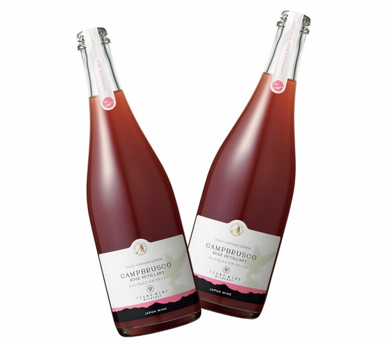 キャンブルスコ ロゼ ペティアン 750ml 2,130円／都農ワイン