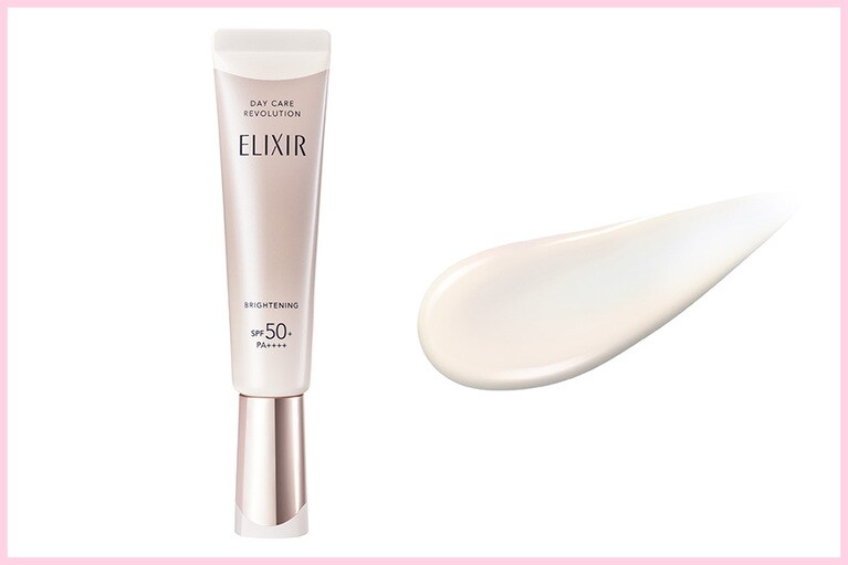 エリクシール デーケアレボリューション ブライトニング + ba［医薬部外品］SPF50+・PA++++ 35mL 3,740円（編集部調べ）／エリクシール