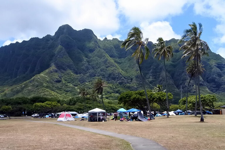 キャンプサイトは30カ所。週末は賑わうけれど、基本的には混雑知らず。