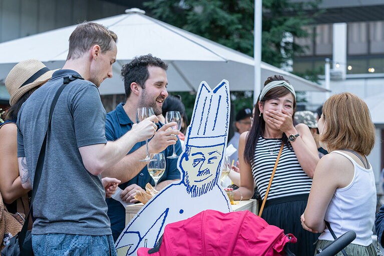 開放感たっぷりのイベントでお気に入りの味をみつけては。