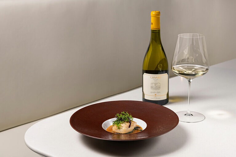 別途料金でワインペアリングを楽しむことも。