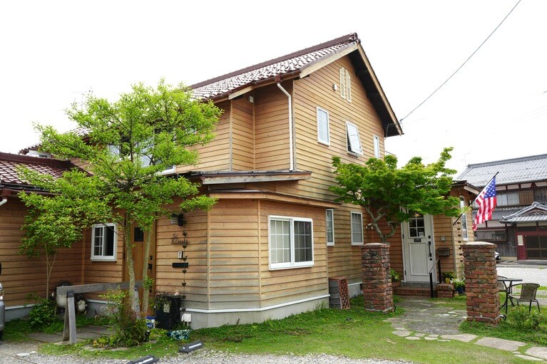 敷地内全体にアメリカの雰囲気が広がる。