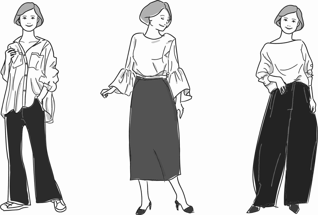 ウェーブタイプに似合う服