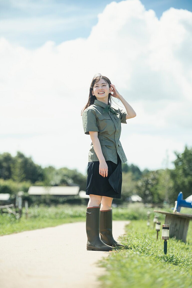 快晴の下、自然の恵みに触れ、気分もリフレッシュ。