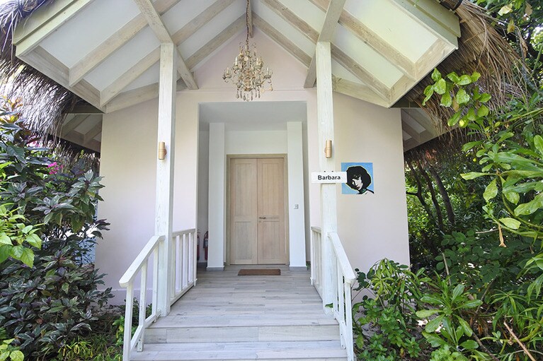 ディーバをテーマにしたスパのトリートメントルーム。