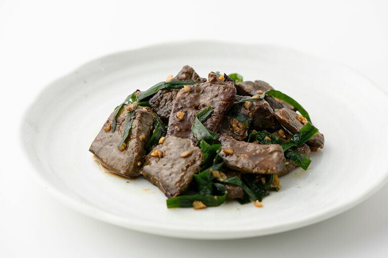 【佐賀県】牛レバニラ炒め。