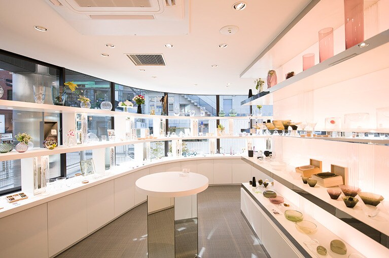 Sghr スガハラショップ 青山の店内。