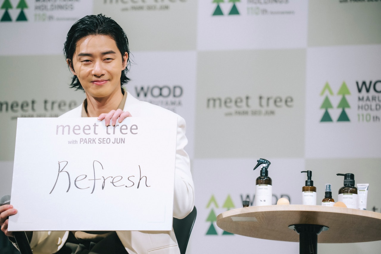 ブランドの印象を直筆で披露してくれたパク・ソジュンさん。