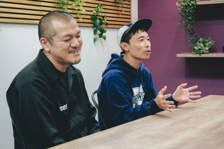 カミナリのおふたり。