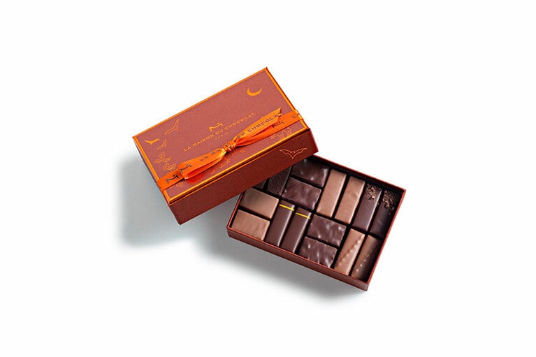 ギフトボックス パンプキン 6,264円(16粒入り)。※販売は、2022年9月15日～10月末頃の期間限定。売り切れ次第終了。