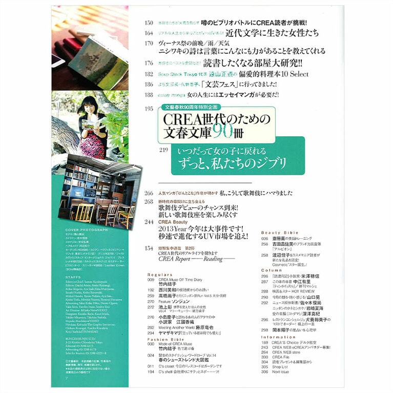 2013年5月号目次。