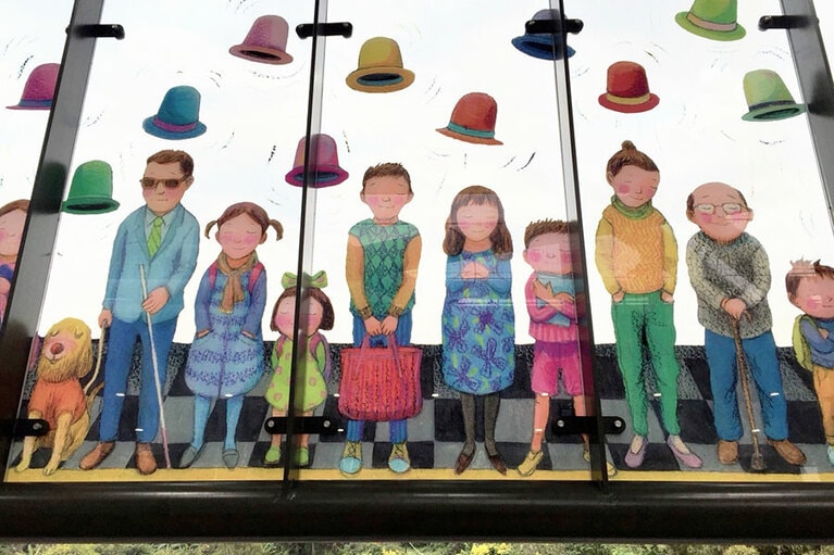 絵本作家、ジミーさんのイラスト。