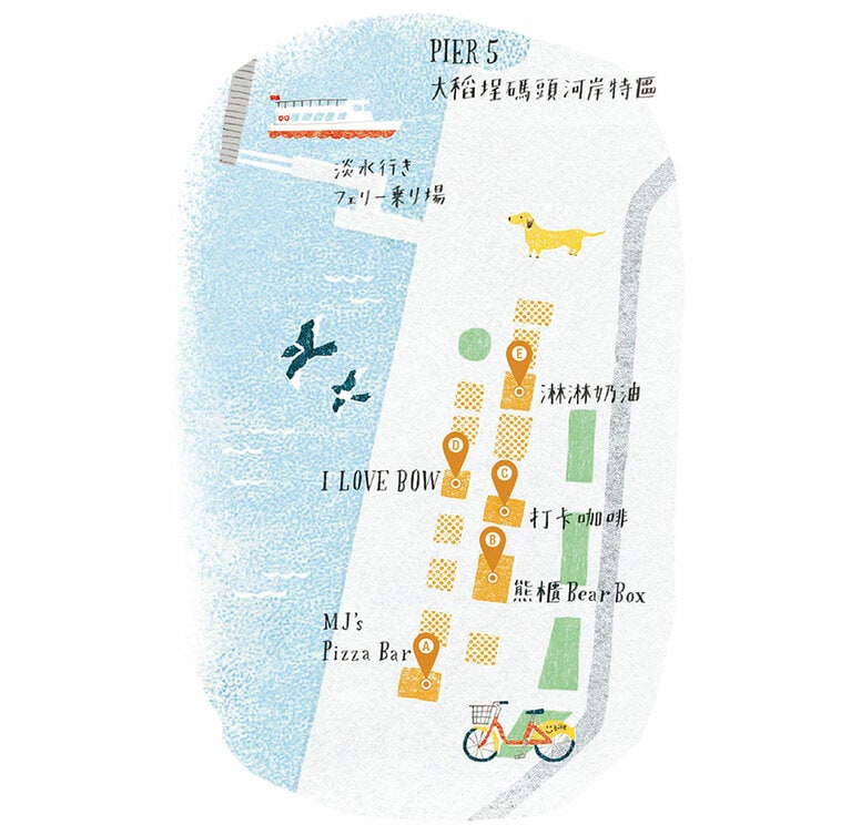 グルメ屋台MAP。