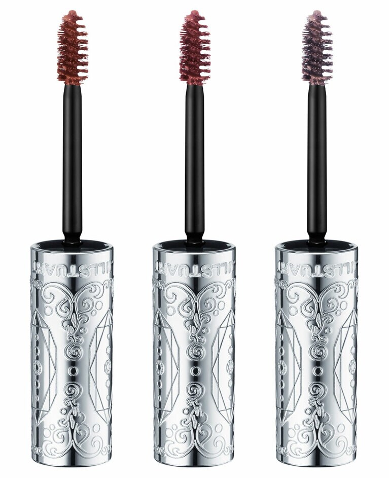 ムースブロウマスカラ 全7色（うち限定1色）各2,420円。左から、09 terracotta orange、12 red brown、13 grayish lavender。