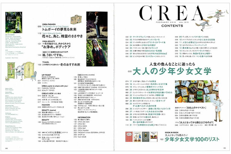 2016年2月号目次。