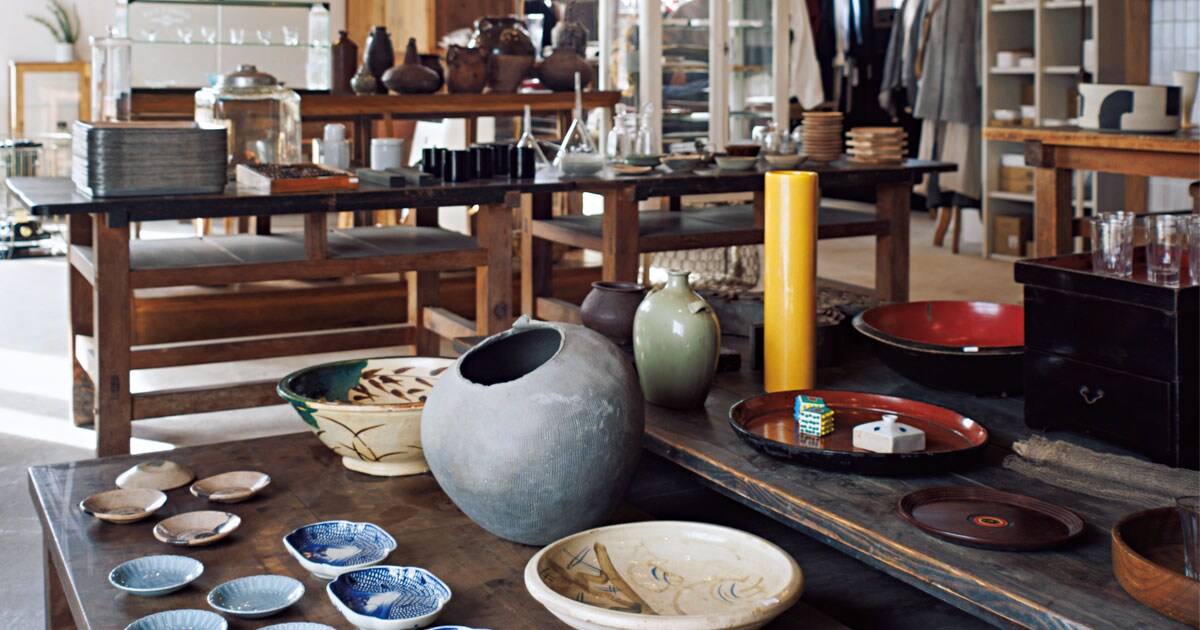 石川・七尾「直江道具店」 自然を感じる一軒家の アンティークショップ