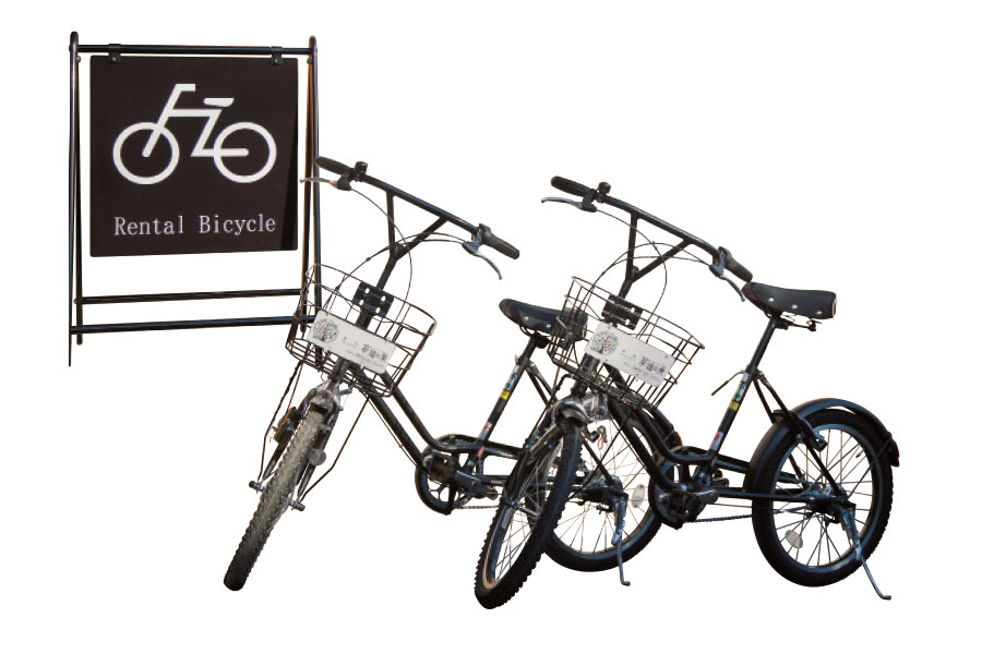 【温泉ゲストハウス 翠鳩の巣】レンタル自転車も用意。コンビニまでは約10分。天気のいい日は松江城(片道約1時間)までサイクリングもいい。