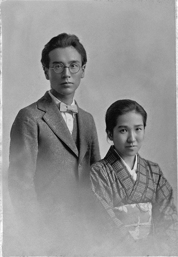 1923（大正12）年9月、長田多喜子と谷川徹三の結婚写真　（写真提供・谷川俊太郎）