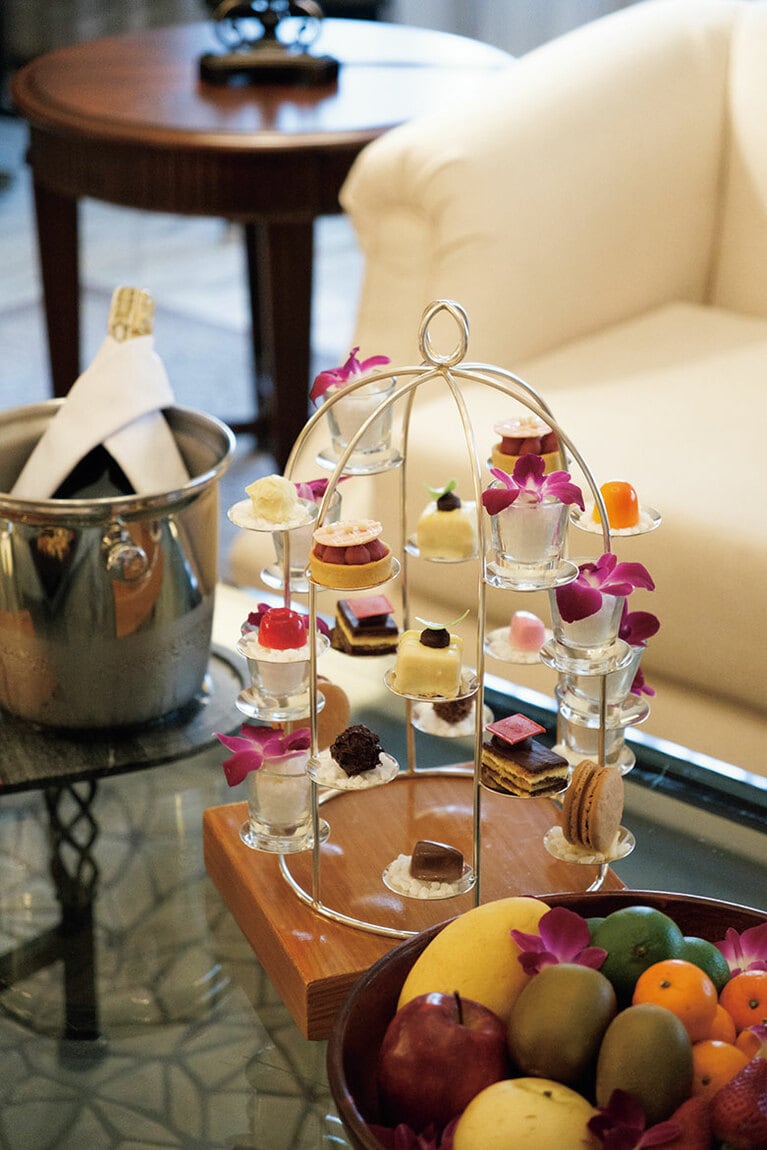 愛らしいウェルカムスウィーツ。