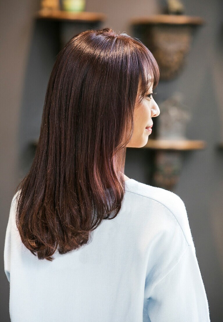 アヴェダカラーは色もちのよさも魅力。その色ツヤをさらにキープするために、毎日のお手入れにも気を配って。