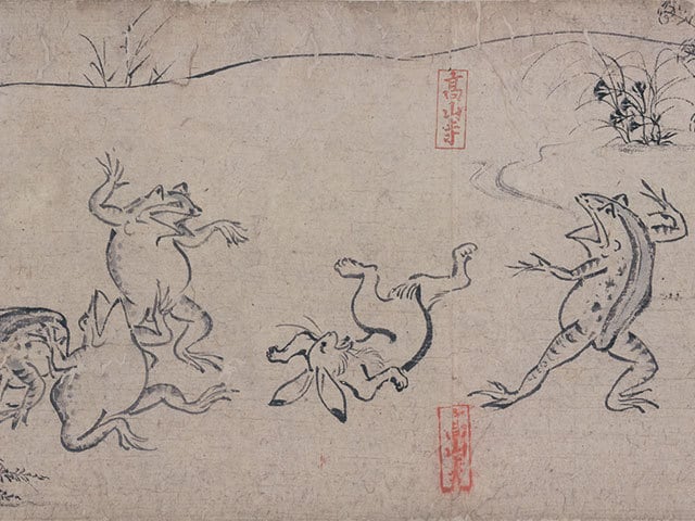 謎に包まれた絵巻「鳥獣戯画」は 時代を超えて観る者の心を浮き立た