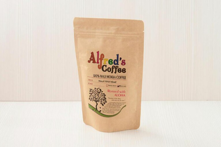 アルフレッズコーヒー マウイモカコーヒー(挽き) 1,370円。