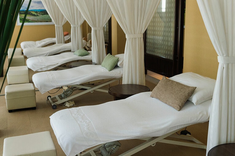 フットスパも好評。1,000タイバーツ。