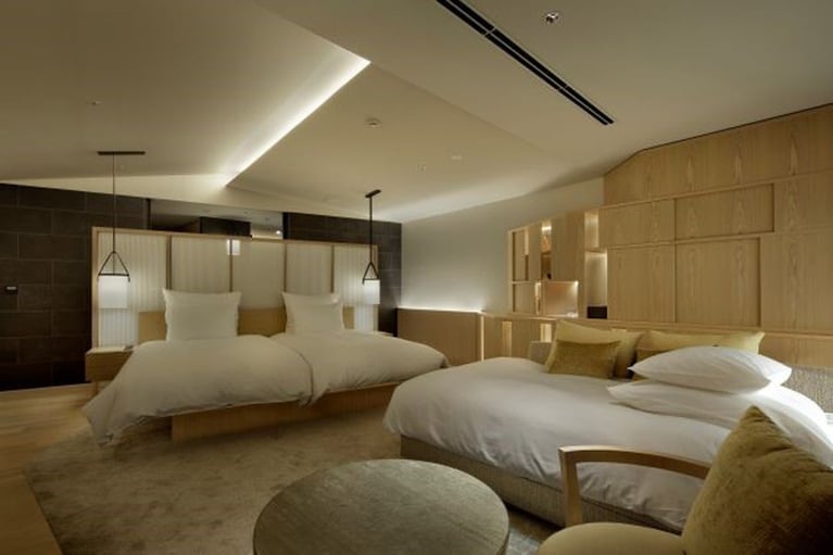 ナチュラルテイストで統一された客室。