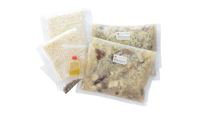 鯛ときのこのリゾット 1食分 1,300円／リストランテ ヴェルサーレ