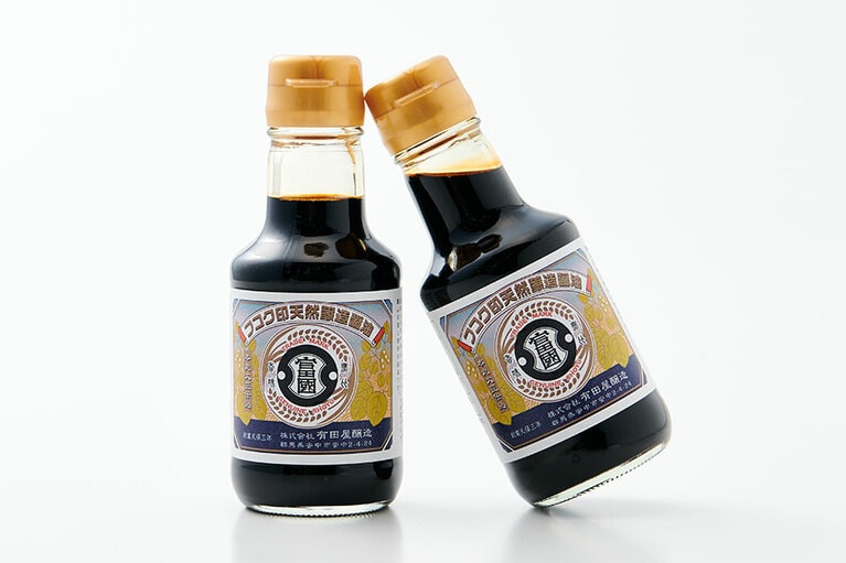 復刻版フコク印天然醸造醤油 各150mL 810円／有田屋