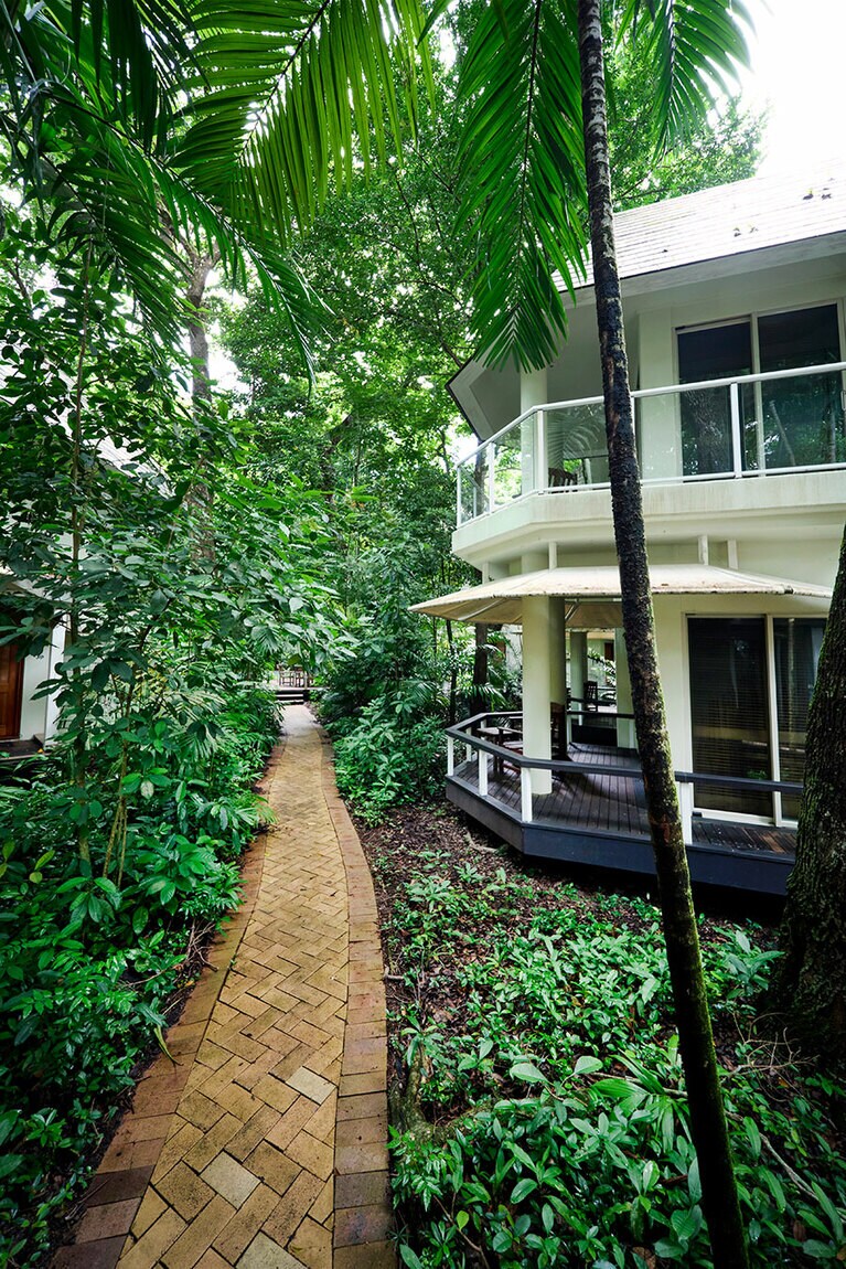 ヴィラは2階建て。