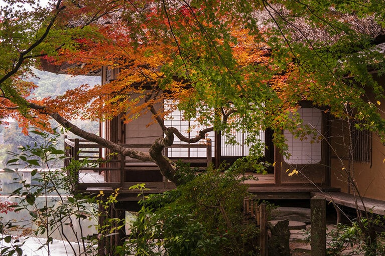 臥龍山荘の庭園／愛媛県