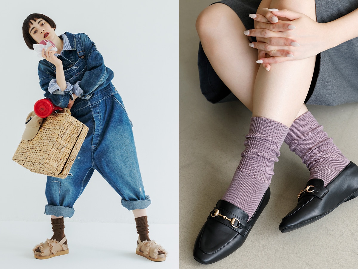 【WEB限定】大人が履けるルーズソックス 1,100円／Tabio e Collection