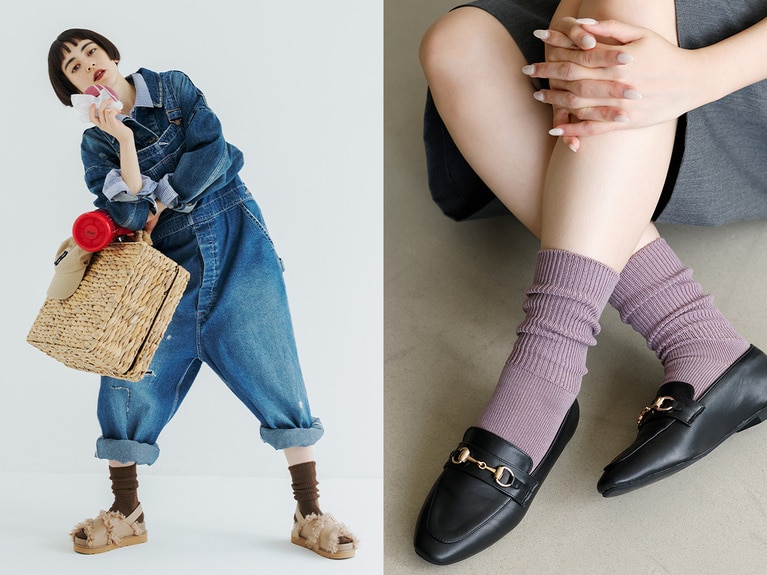 【WEB限定】大人が履けるルーズソックス 1,100円／Tabio e Collection