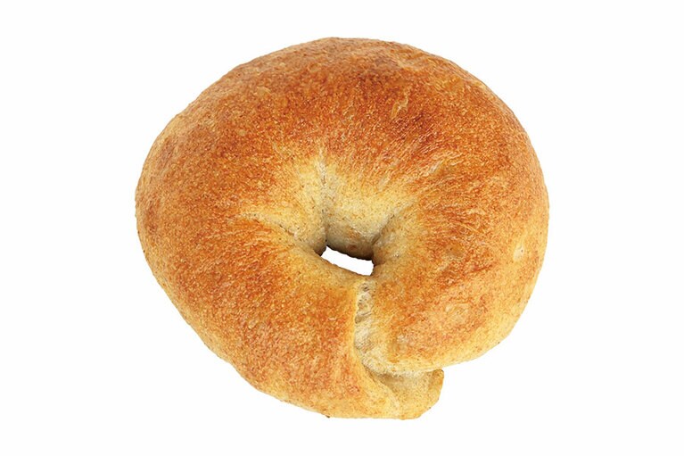 全粒粉と有機強力粉をブレンド。小麦の香りが感じられるベーグル190円。