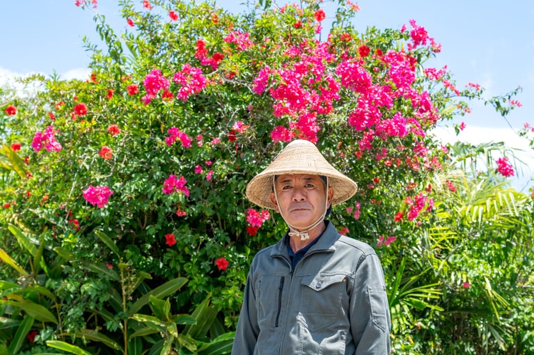 小浜島出身の大久喜一郎さん。