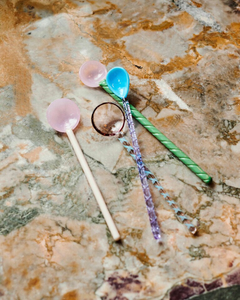 GLASS SPOONS（長さ15×幅2.5cm） 6,930円。