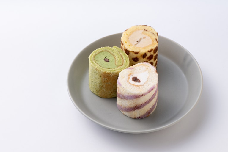 左から抹茶、キャラメルポワール、ラムレーズン。