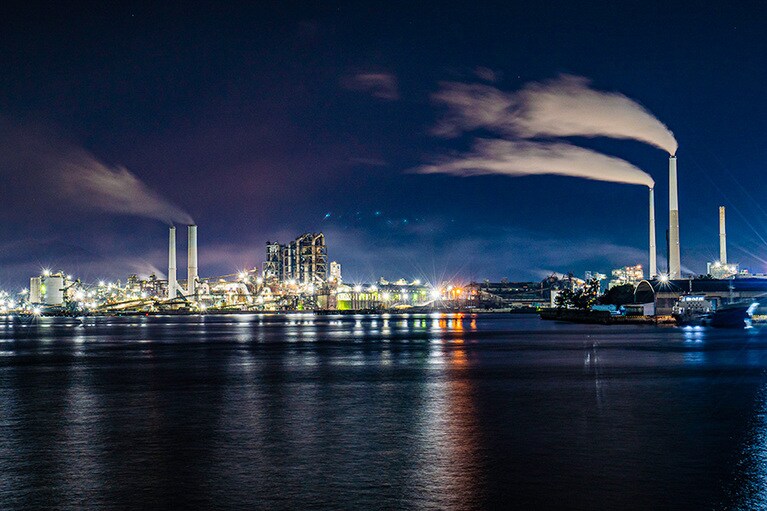【山口県】周南市工場夜景。