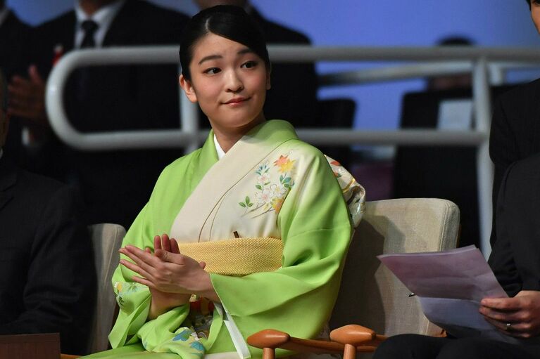 日本人移住110周年記念式典に出席された眞子さま（当時）　©AFP＝時事通信社