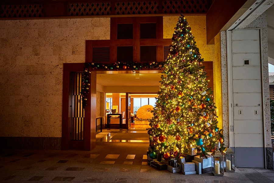 ザ・リッツ・カールトン沖縄のクリスマスツリー。