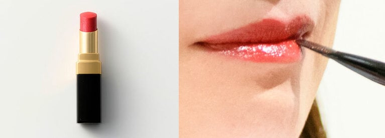 実際に塗るとこんな感じです。柔らかさが伝わりますでしょうか？　しかもツヤッツヤ！