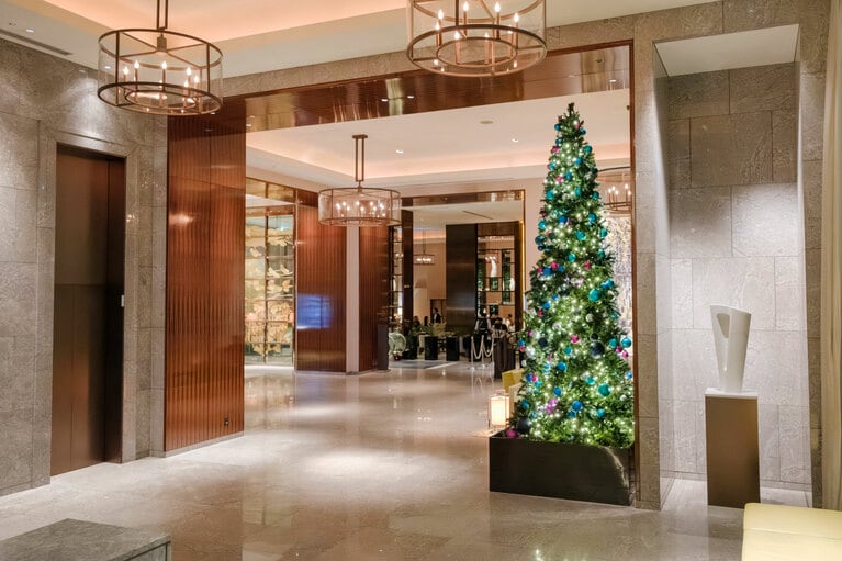 パレスホテル東京のクリスマスツリー。