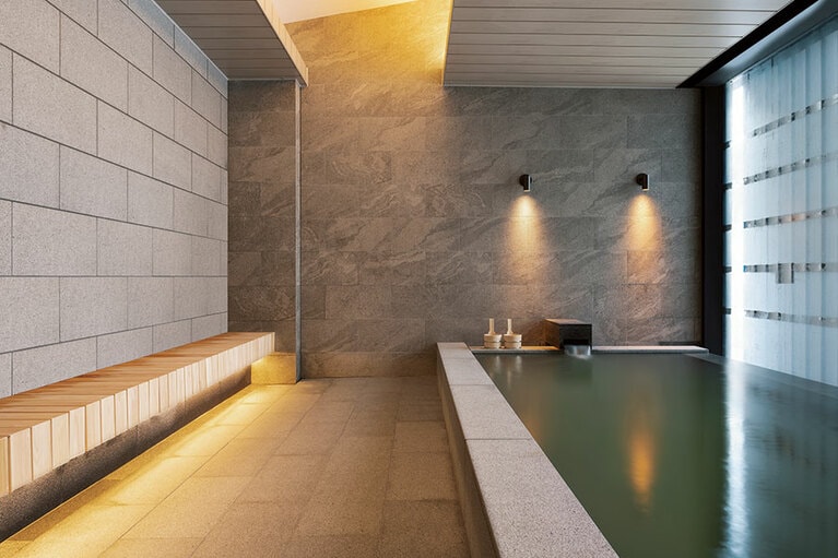 温泉大浴場(営業日は要確認)。