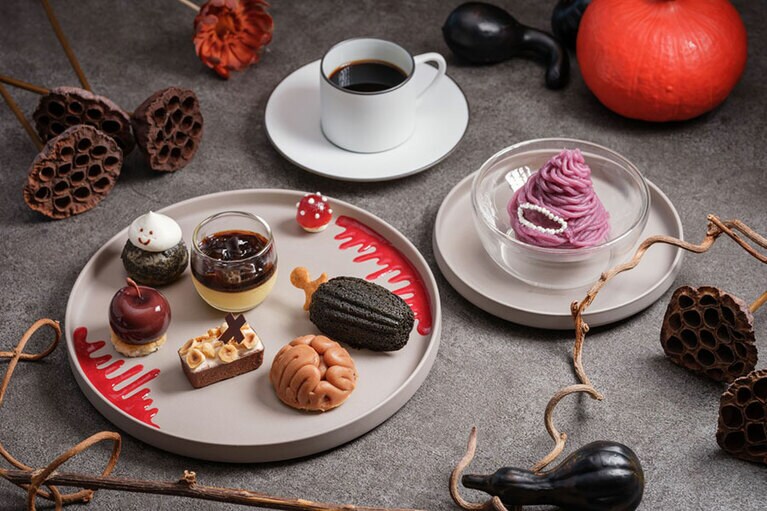 「ハロウィン スイーツ アフタヌーンティー」1名3,850円（税込）。