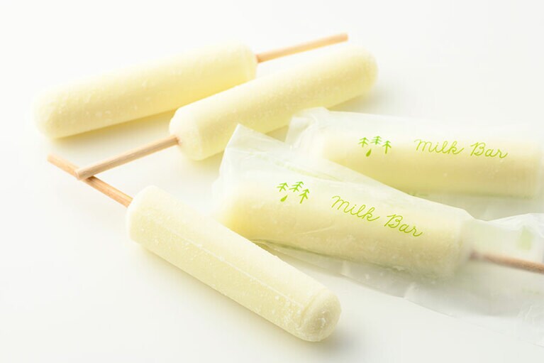 森林ノ牧場「ミルクバー」各200円(80ml)／栃木県