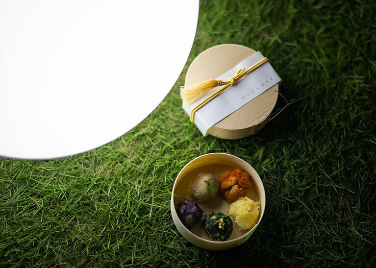 特別メニュー「シーズナルボール」は参加費に含まれる。