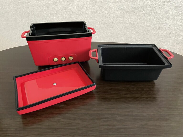 蓋、鍋、本体の3構造。